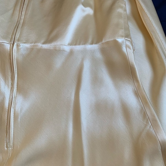 Dollar USA Shiny Lace Embroidered Sequin Sleeveless Satin Maxi Formal Dress - Picture 15 of 15